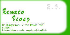 renato viosz business card